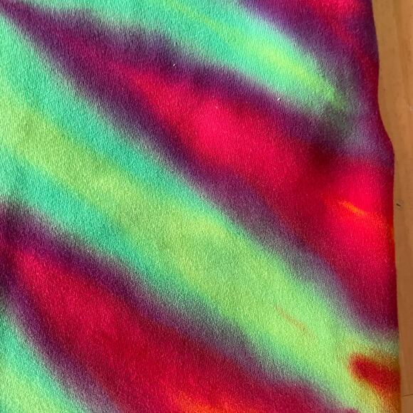 Ice Dyed Long-sleeve Dress - Tie Dye Hippie Boho Drippy Rainbow (Women's Medium) - Picture 10 of 10